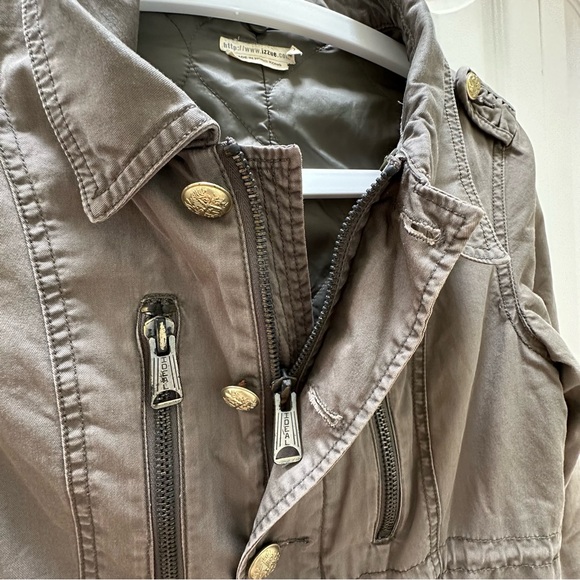 Women's Military Style Jacket in Green S - Picture 6 of 13